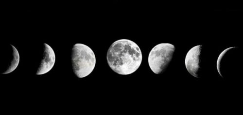 كما من في الارض القمر معتماً عندما يكون يشاهد طور يبدو يبدو القمر